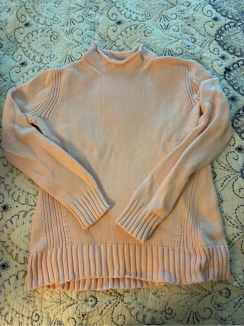 JCrew Always - Pink mock neck sweater - small